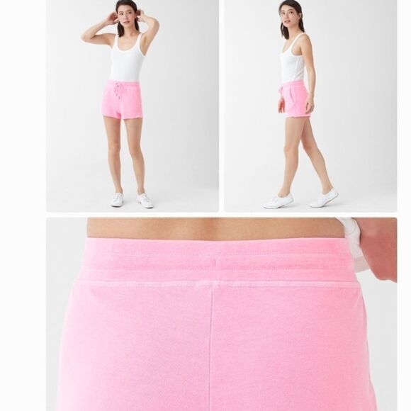 NWT Splendid Active Drawstring Shorts Neon Pink Sz S - Picture 2 of 5